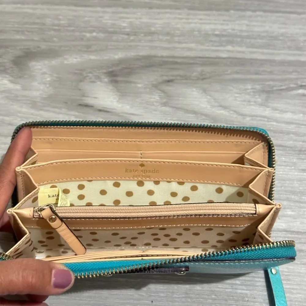 Kate Spade Aqua Blue Wallet